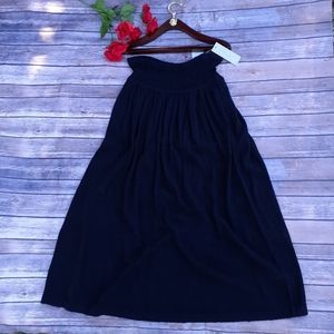Ann Wi vintage black pleated sweater maxi skirt